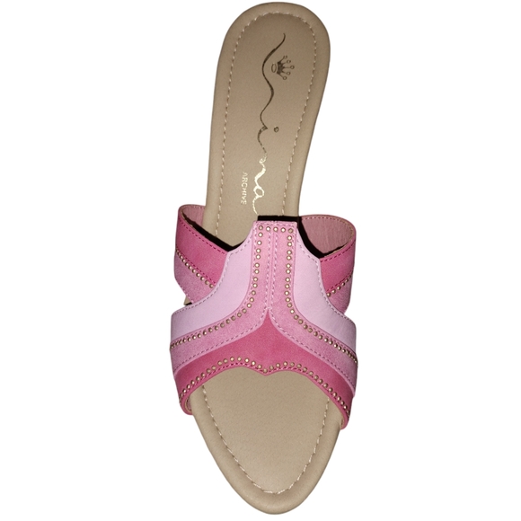 NIB LIMITED EDITION Nina Archive Reina Barbie Pink Suedette heels new size 7 - Picture 7 of 10